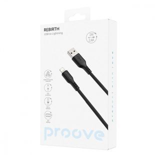 Кабель Proove Rebirth Lightning 2.4A (1м) белый