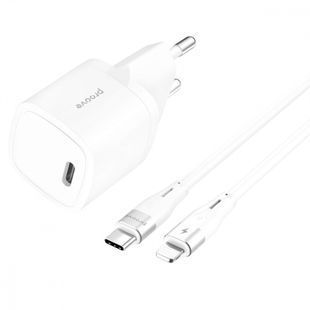 MZP Proove Silicone Power 20W (Type-C) + Type-C to Lightning cable white