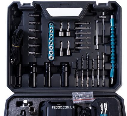 Гайковерт ударный Makita (TW001GD) Аккумуляторный бесщеточный 800Hm (48V / 9Ah) импакт-ключ Макита (+Набор головок /+2 АКБ)
