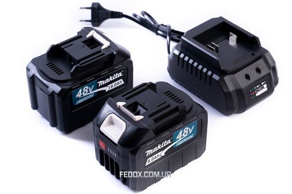 Гайковерт ударный Makita (TW001GD) Аккумуляторный бесщеточный 800Hm (48V / 9Ah) импакт-ключ Макита (+Набор головок /+2 АКБ)