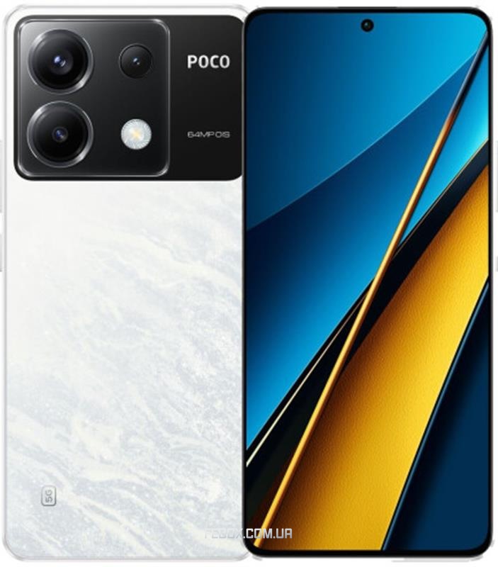 Смартфон Xiaomi Poco X6 5G 8/256GB Dual Sim White EU_