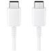 Кабель Samsung USB Type-C - USB Type-C (M/M), 1 м, White (EP-DA705BWRGRU) OEM