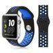 Ремешок BeCover Nike Style для Samsung Galaxy (20mm)/Watch 5/Watch 4 40/44mm/Watch 4 Classic 42mm/Gear Sport Black-Blue (705692)