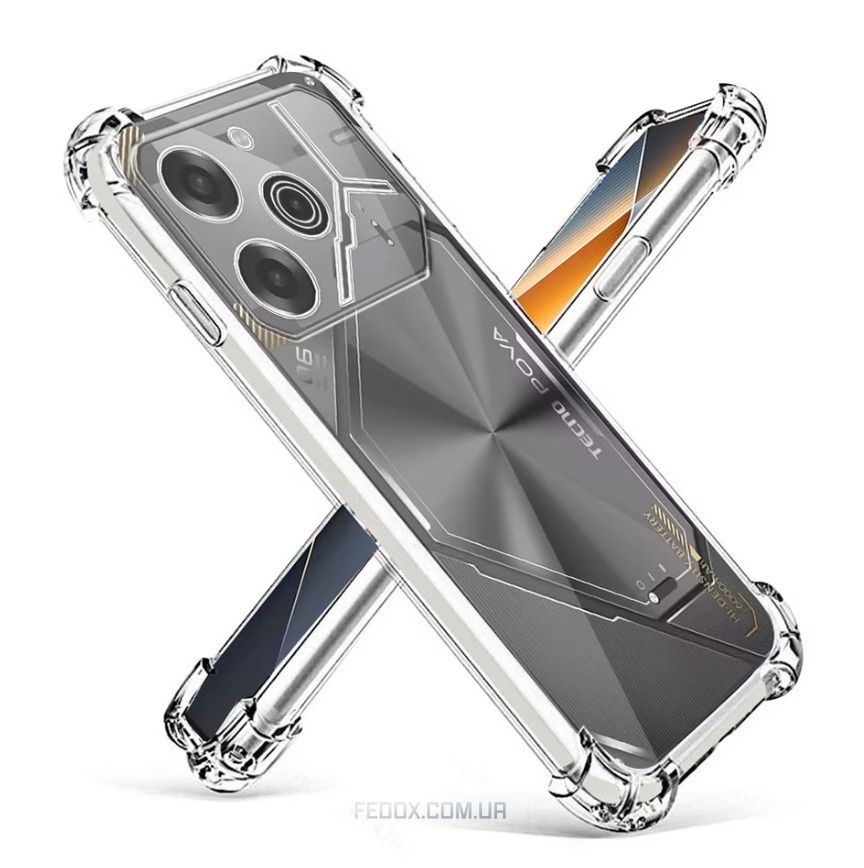 Чохол-накладка BeCover Anti-Shock для Tecno Pova 6 (LI7) Clear (712784)