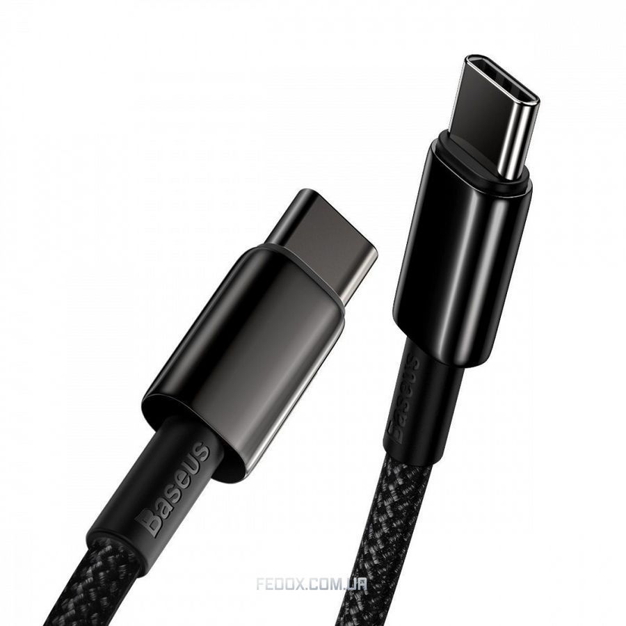 Baseus Tungsten Gold Fast Charging Type-C to Type-C 100W (1m) black