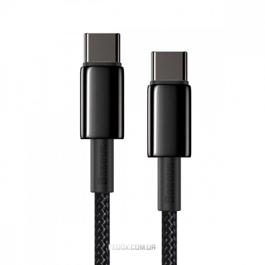 Baseus Tungsten Gold Fast Charging Type-C to Type-C 100W (1m) black