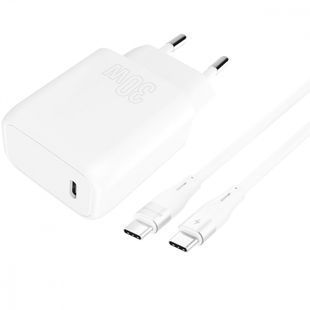 MZP Proove Silicone Power 30W (Type-C) + Type-C to Type-C cable white