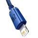 Кабель Baseus Crystal Shine USB - Lightning (M/M), 2.4A, 2 м Blue (CAJY000103)
