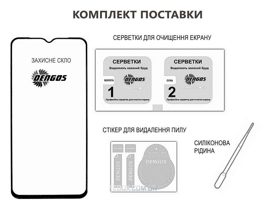 Защитное стекло Dengos для Realme 12 4G Black Full Glue (TGFG-415)