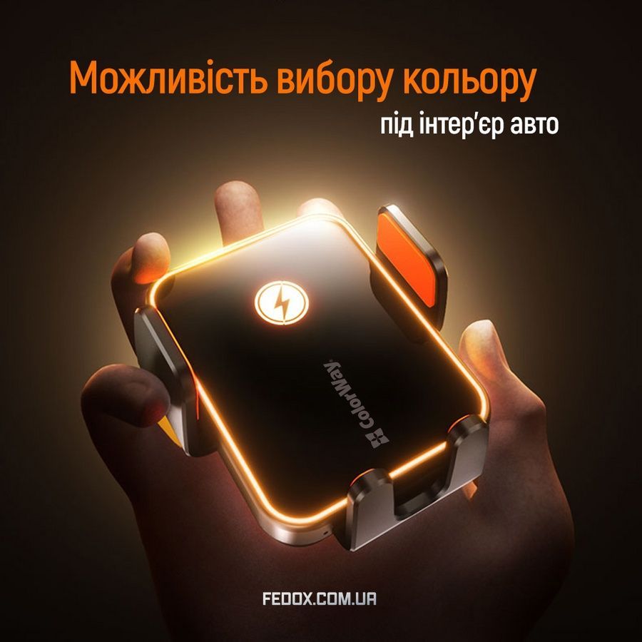 Бездротовий зарядний пристрій ColorWay Ultra-mini 15W Black (CW-CHAW069Q-BK)