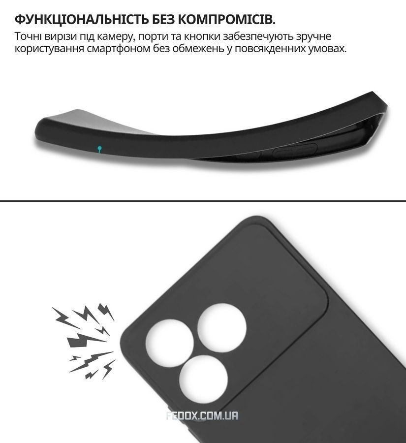 Чохол-накладка BeCover для ZTE Blade A36 / Nubia A36 Black (714936)