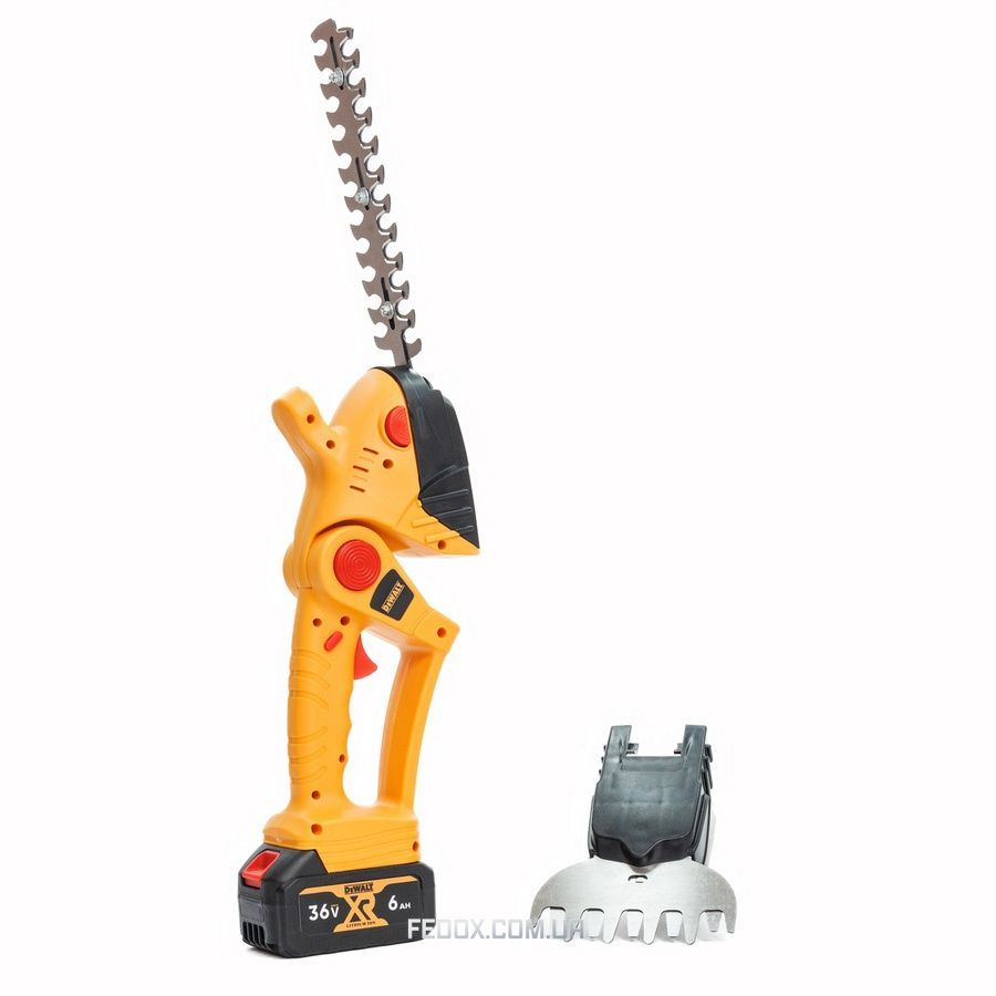 Ножницы-кусторезы DeWalt (DCMHT528N) Аккумуляторные (36V / 6 Ah) Садовые Электроножницы Девольт для травы и кустов (+2 АКБ)