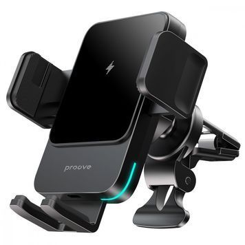 Автомобільний тримач з Бездротовим ЗП Proove Sonic 15W black
