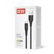 Кабель ColorWay USB - micro USB (M/M), textured PVC, 3А, 1 м, Black (CW-CBUM094-BK)