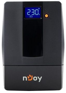 Джерело безперебійного живлення NJOY Horus Plus 600 (PWUP-LI060H1-AZ01B) Lin.int., AVR, 2 x евро, USB, LCD, пластик