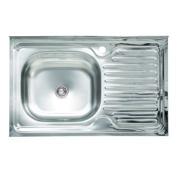 Кухонна мийка з нержавіючої сталі PLATINUM 8050 L, 805х505 мм