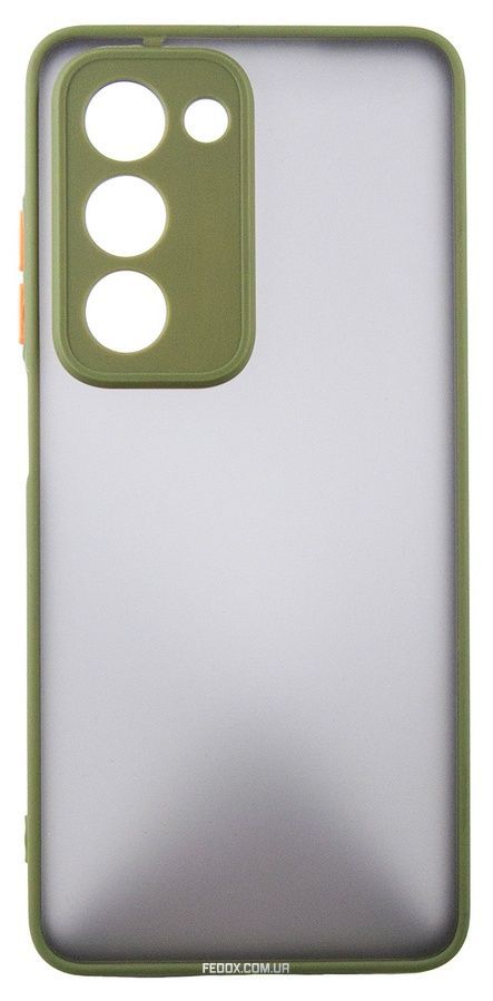 Чeхол-накладка Dengos Matt для Oppo A5 Olive (DG-KM-158) + защитное стекло