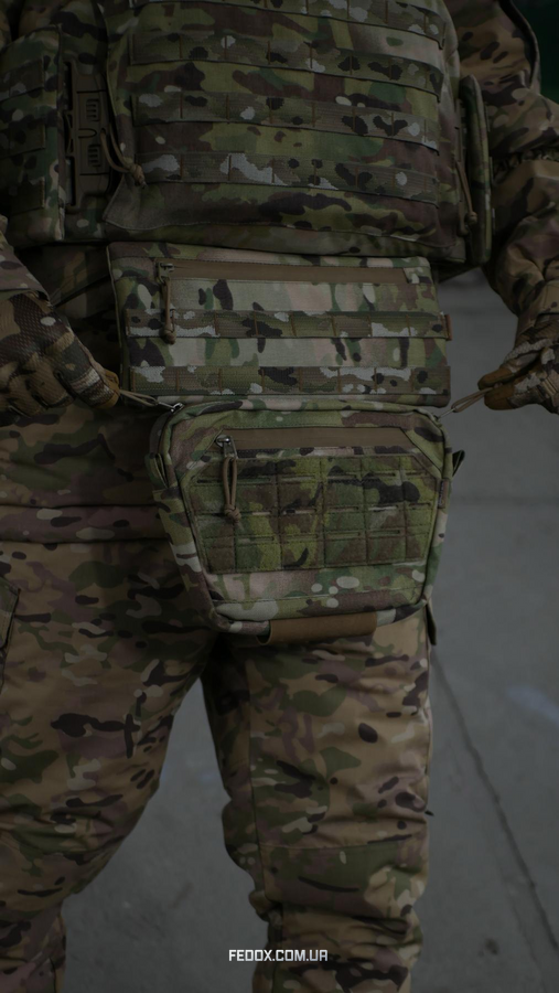 Сумка-напашник XL Militex Cordura USA Мультикам з NIR-просоченням