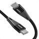 Кабель Choetech USB Type-C - USB Type-C (M/M) 100W, 1 м Black (XCC-1008)