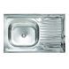 Кухонная мойка из нержавеющей стали PLATINUM 8050 L, 805х505 мм