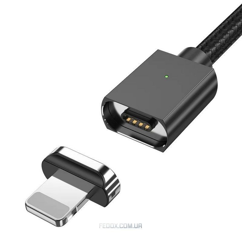 Кабель Essager Magic Power Magnetic USB - Lightning (M/M), 1 м Black (EXCCXL-ML01)