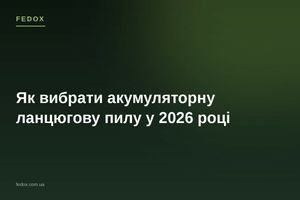 Як вибрати акумуляторну ланцюгову пилу у 2026 році