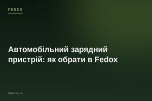 Автомобільний зарядний пристрій: як обрати в Fedox