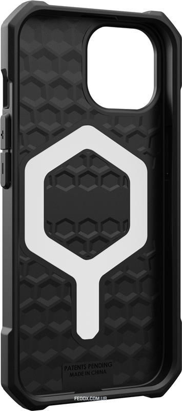 Чохол-накладка Urban Armor Gear Essential Armor Magsafe для Apple iPhone 15 Black (114288114040), чорний