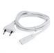 Кабель живлення Cablexpert (PC-184/2-W) CEE7/16-C7, 1.8 м, білий