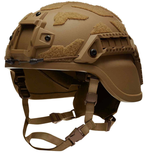 Тактичний бронешолом з вухами PGD-MICH NIJ IIIA. Виробник Данія (XL-Coyote) Балістичний шолом. Бойовий шолом. Військовий шолом