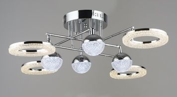 Люстра стельова LED SIRIUS B YH1183/4+4 CH
