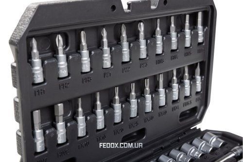Набір інструментів 1/4", HT1R216 (47 шт) Hoegert