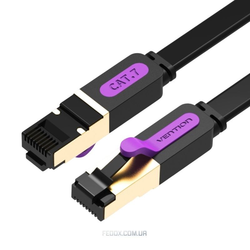 Патч-корд Vention CAT7 SFTP Ethernet, 3 m, Black (ICABI)