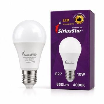 Лампа VALESO SIRIUSSTAR 3102 А60 10W-4000K-E27