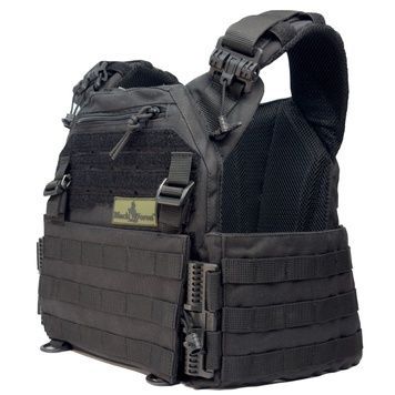 Плитоноска тактична військова Black Voron&reg; з системою швидкого скидання Cordura-1000 Black