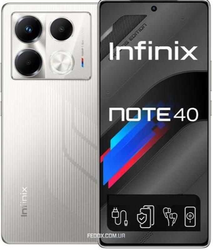 Смартфон Infinix Note 40 X6853 8/256GB Dual Sim Racing Grey