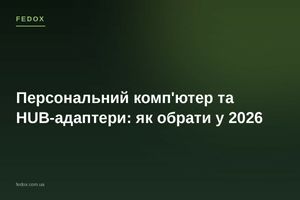 Персональний комп'ютер та HUB-адаптери: як обрати у 2026