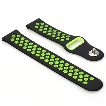 Ремешок BeCover Nike Style для Xiaomi Amazfit Bip/Bip Lite/Bip S Lite/GTR 42mm/GTS/TicWatch S2/TicWatch E Black-Green (705703)