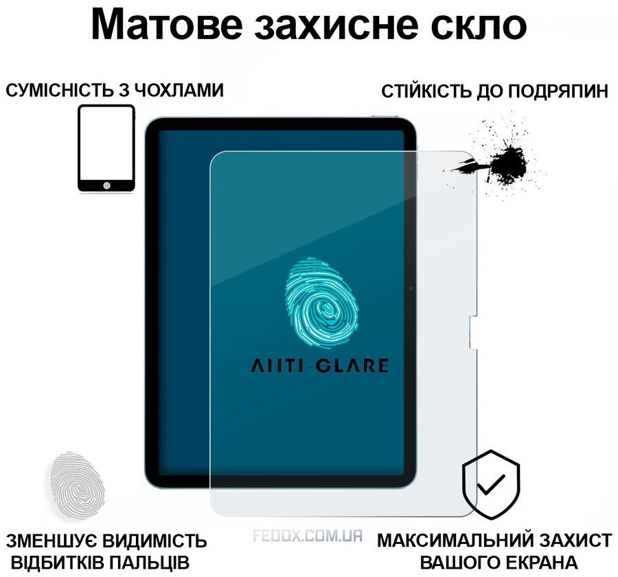 Захисне скло BeCover Matte Anti-Glare для Apple iPad Air 11" M4 2026 (715171)