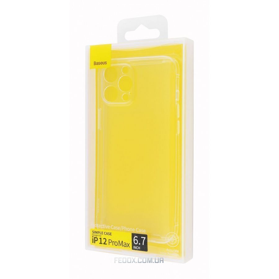 Чохол для смартфона Baseus Simplicity Series for Apple iPhone 12 Pro Max Transparent (ARAPIPH67N-02)