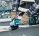 Makita Cordless Angle Grinder (DGA404) diameter 125 mm 24V. Makita turbine angle grinder KSHM. (+2 batteries 24V)