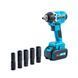 Гайковерт ударный Makita (DTW251Z) Аккумуляторный бесщеточный (48V / 6Ah) Мощный импакт-ключ Макита (+Набор инструментов / +2 АКБ)