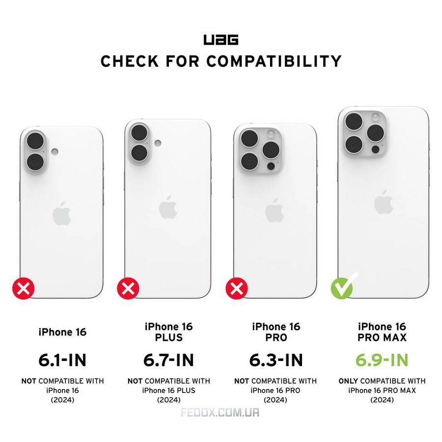 Чехол-накладка Urban Armor Gear Magsafe для Apple iPhone 16 Pro Max Essential Armor Rose (114449114C4C)