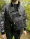 Сумка через плече &mdash; Чорна з MOLLE-системою