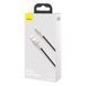 Кабель Baseus Cafule Metal USB-Lightning, 2.4A, 1м White (6953156202252)