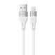 Кабель Proove Soft Silicone Lightning 2.4A (1m) white