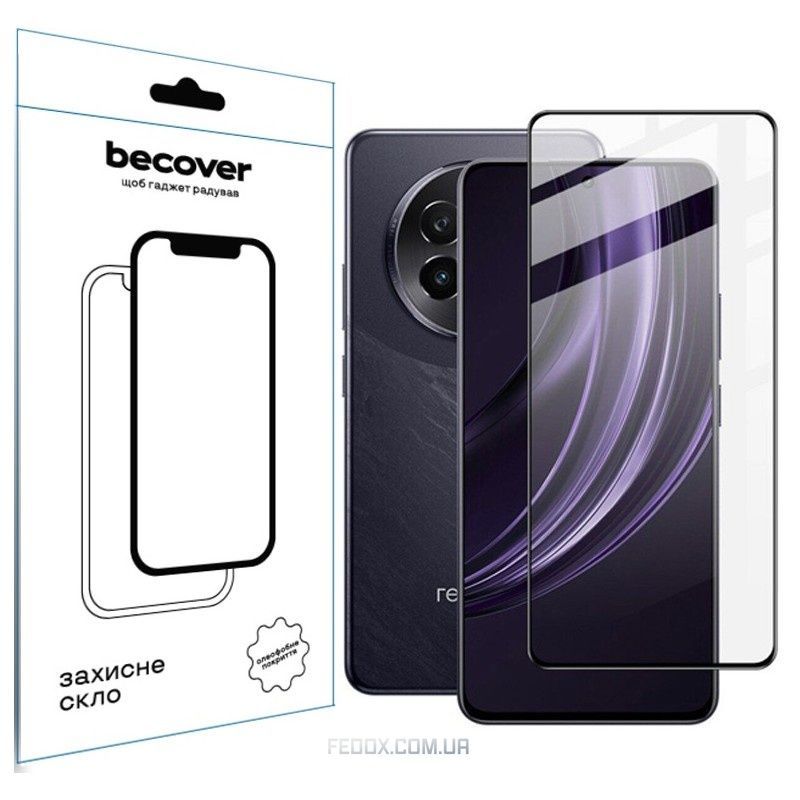 Защитное стекло BeCover для Realme 13+ 5G Black (712502)