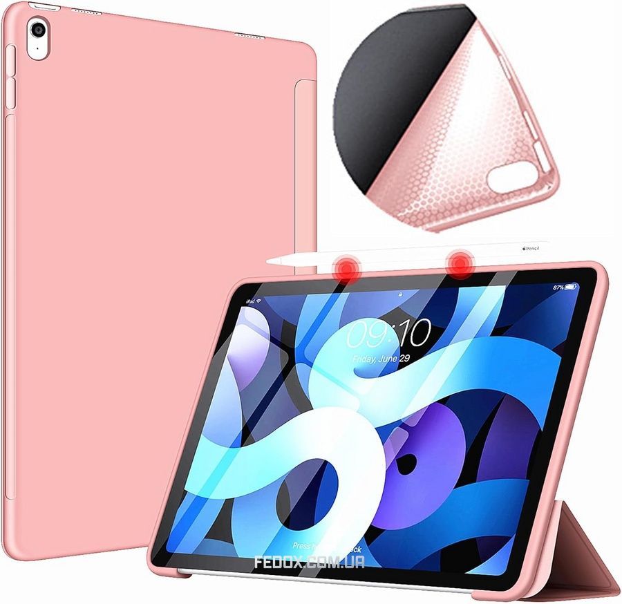 Чохол BeCover Tri Fold Soft TPU Silicone для Apple iPad Air 11" M2 2024 Pink (711410), Рожевий