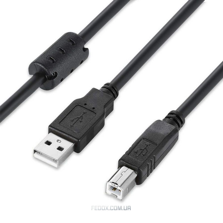 Кабель ColorWay USB - USB Type-B V 2.0 (M/M), 3 м, Black (CW-CBUB073-BK)
