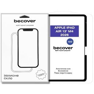Захисне скло BeCover 10D для Apple iPad Air 13" M4 2026 Black (715173)